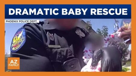 Dramatic video shows Phoenix police rescue, pull man from car submerged in pool: Watch – USA Today