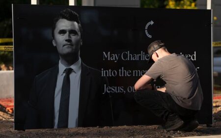 Man arrested for sickening act at Charlie Kirk memorial outside Turning Point headquarters in Phoenix – Fox News
