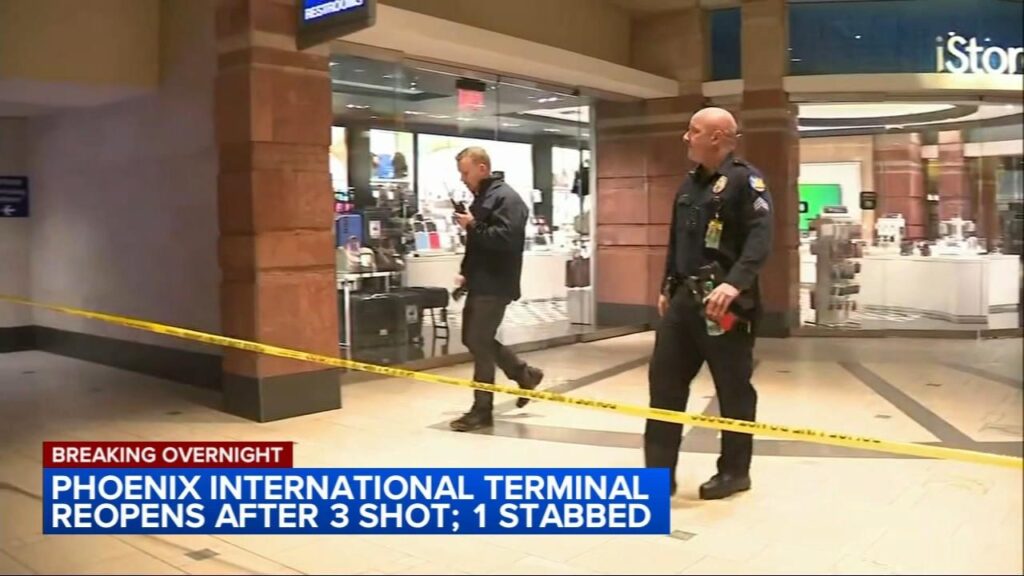 3 shot and 1 stabbed at Phoenix airport in apparent family dispute on Christmas night, officials say – CNN