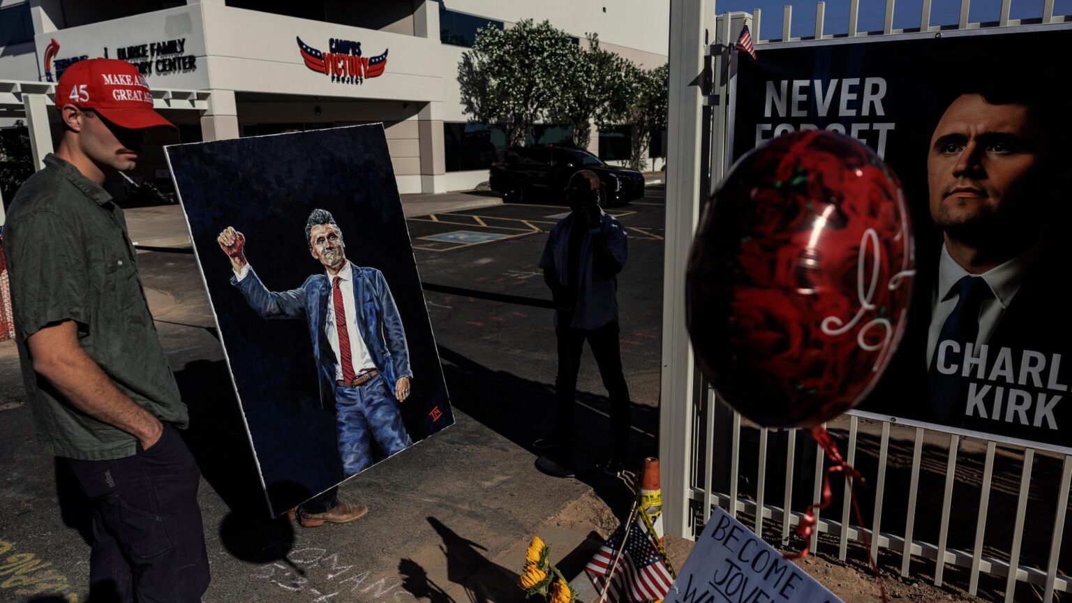 Mourners for Charlie Kirk gather outside Turning Point USA in Phoenix – The Arizona Republic